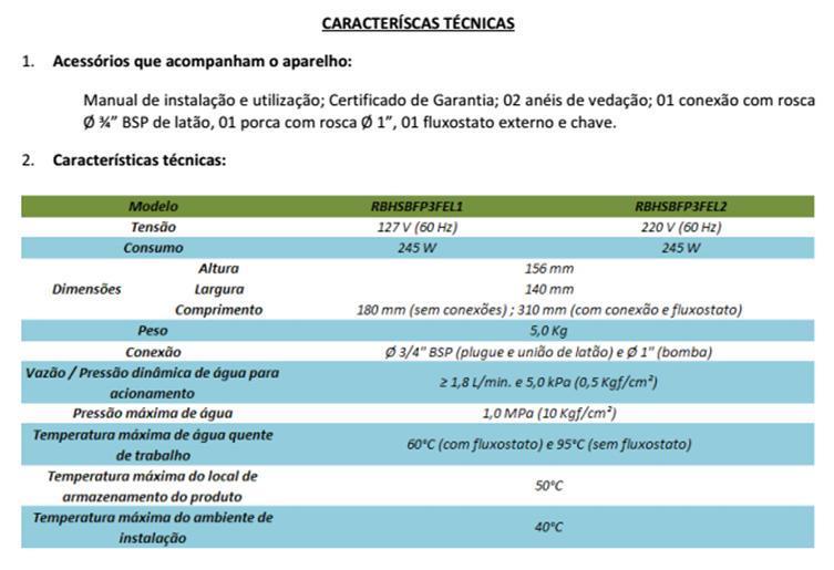 caracterisitas técnicas